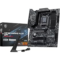 MSI X870E GAMING PLUS WIFI Motherboard, ATX - Supports AMD Ryzen